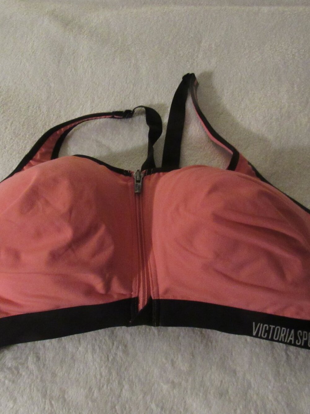 Victoria Sport Pink/Black Bra Size 40D USED
